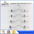 Hard Drawing purple clip Wire Hanger , Dry Cleaning Wire Hanger Plastic Coated Hanger